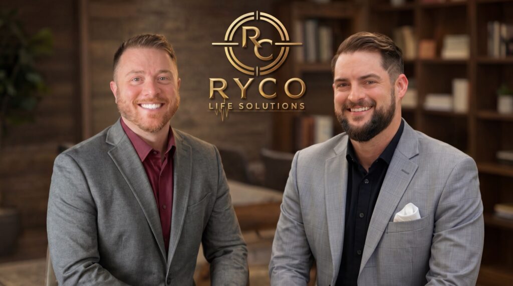 Ryan and Cody, founders of RyCo Life Solutions senior life insurance brokerage
